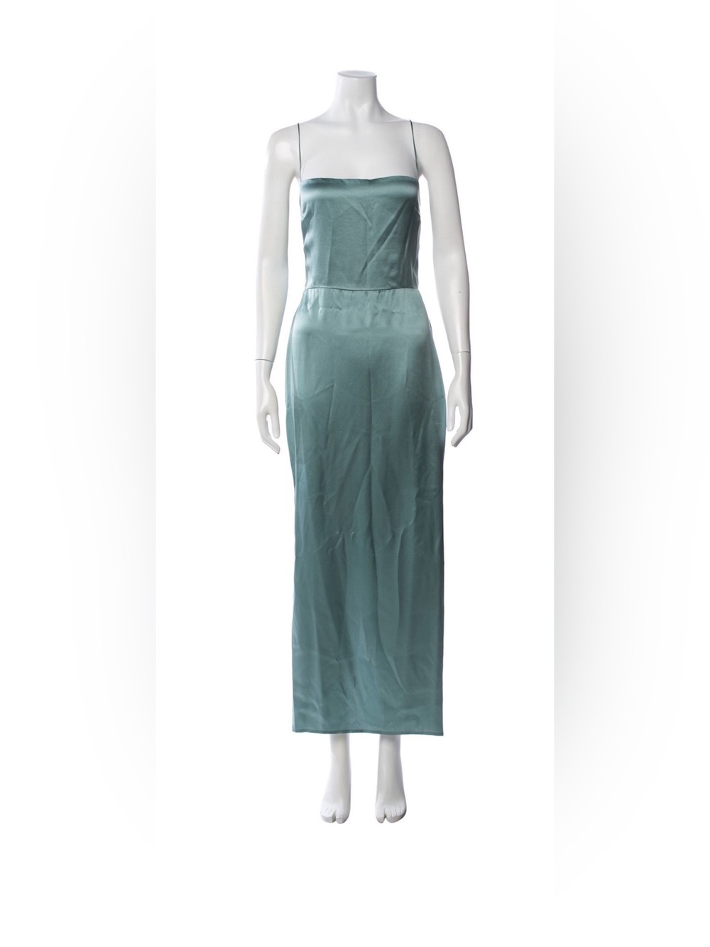 Reformation Frankie Seafoam Silk Column Maxi Dress